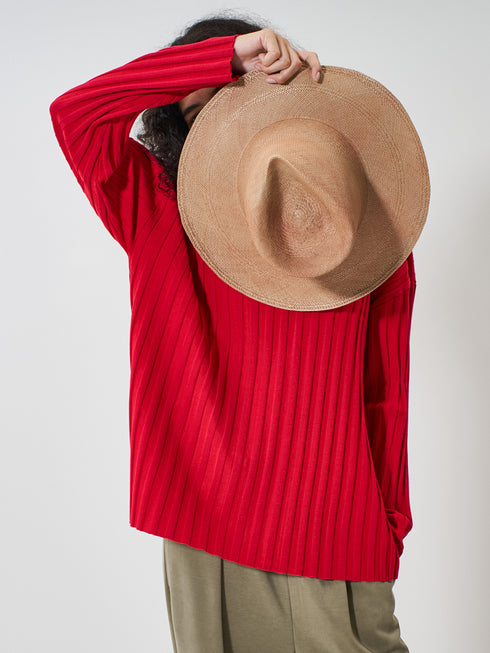 【 予約:2月上旬  】RIB KNIT LONG TEE /Y261-91014