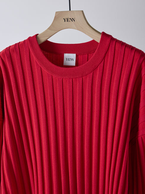 【 予約:2月上旬  】RIB KNIT LONG TEE /Y261-91014