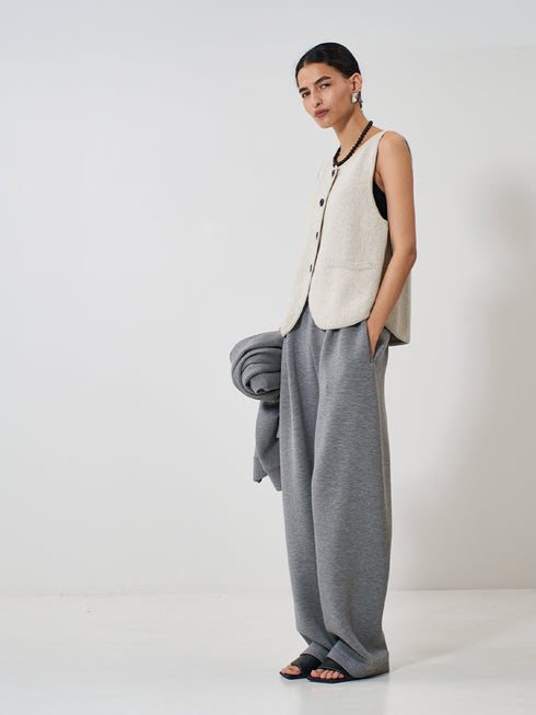 【 予約:2月上旬 】BOAT NECK KNIT VEST /Y261-91017