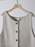 【 予約:2月上旬 】BOAT NECK KNIT VEST /Y261-91017