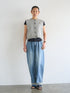 【 予約:8月中旬 】LACE HEM TUCK DENIM /Y263-31097