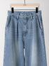 【 予約:8月中旬 】LACE HEM TUCK DENIM /Y263-31097