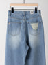 【 予約:8月中旬 】LACE HEM TUCK DENIM /Y263-31097