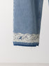 【 予約:8月中旬 】LACE HEM TUCK DENIM /Y263-31097