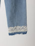【 予約:8月中旬 】LACE HEM TUCK DENIM /Y263-31097
