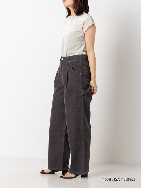 【 予約:8月中旬 】WASHED CORDUROY PT /Y263-31098