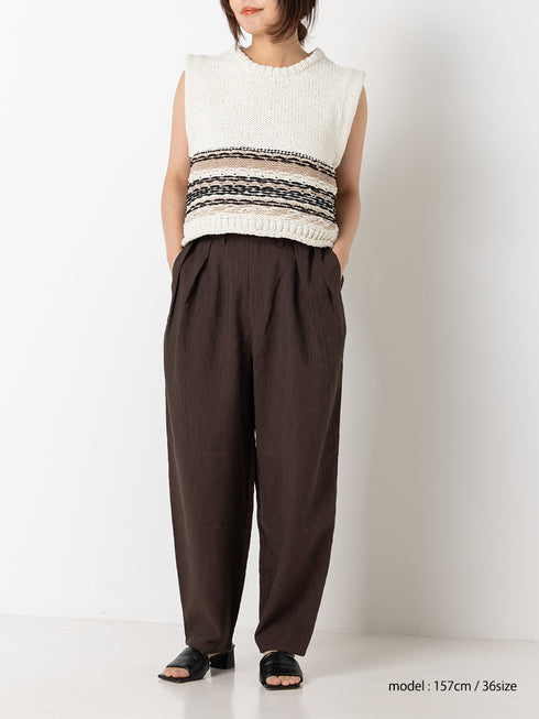 【 予約:8月中旬 】MOLE JACQUARD VEST /Y263-91099