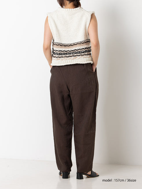 【 予約:8月中旬 】MOLE JACQUARD VEST /Y263-91099