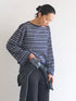 【 予約:8月中旬 】FEATHER STP WIDE TOP /Y263-82096