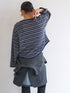 【 予約:8月中旬 】FEATHER STP WIDE TOP /Y263-82096