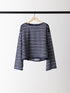 【 予約:8月中旬 】FEATHER STP WIDE TOP /Y263-82096