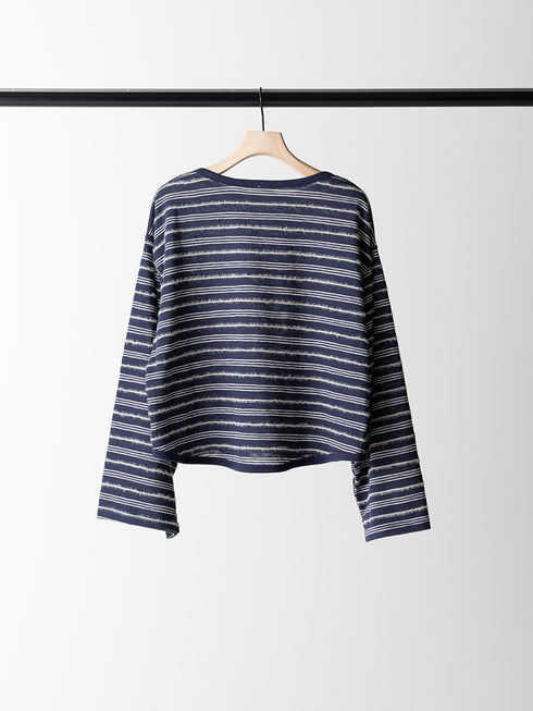 【 予約:8月中旬 】FEATHER STP WIDE TOP /Y263-82096