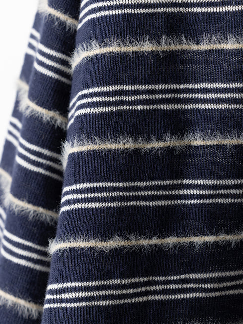 【 予約:8月中旬 】FEATHER STP WIDE TOP /Y263-82096