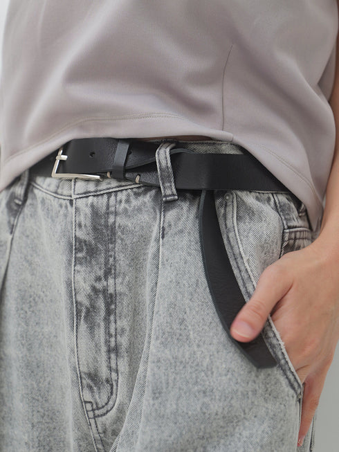 【 予約:2月上旬 】LEATHER BELT /Y261-01032