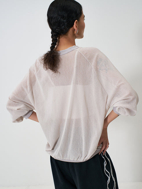 【 予約:2月上旬 】COTTON TULLE WIDE PO /Y261-82026