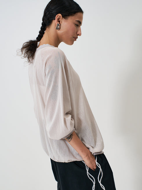 【 予約:2月上旬 】COTTON TULLE WIDE PO /Y261-82026