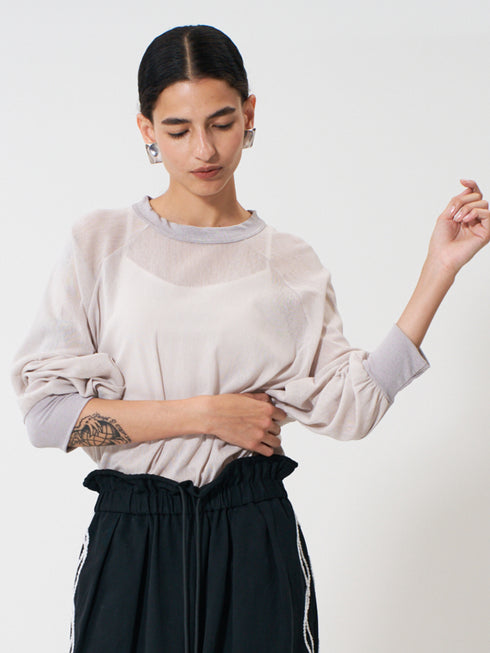 【 予約:2月上旬 】COTTON TULLE WIDE PO /Y261-82026