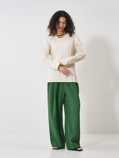 【 予約:2月上旬  】RIB KNIT LONG TEE /Y261-91014