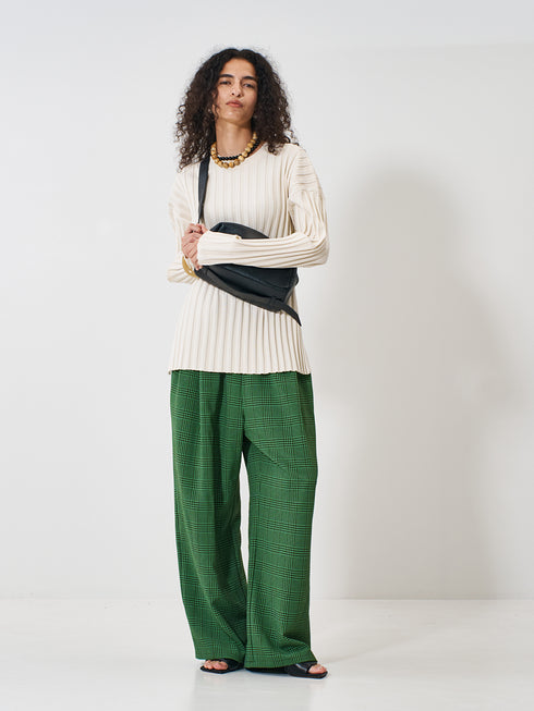 【 予約:2月上旬  】RIB KNIT LONG TEE /Y261-91014