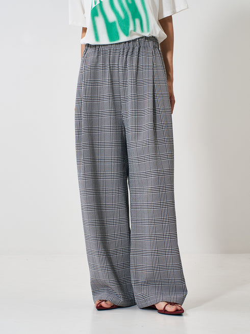 【 予約:2月上旬 】PLAID TUCK EASY PT /Y261-31008