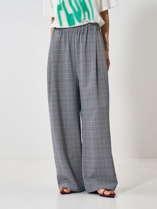 【 予約:2月上旬 】PLAID TUCK EASY PT /Y261-31008