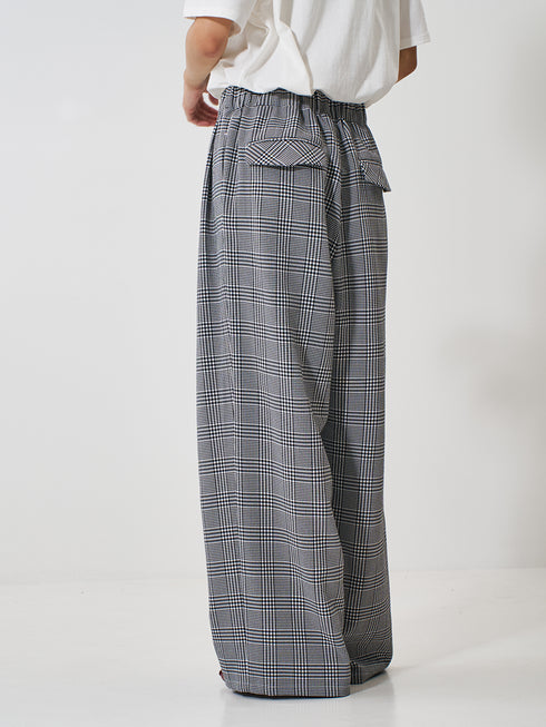 【 予約:2月上旬 】PLAID TUCK EASY PT /Y261-31008
