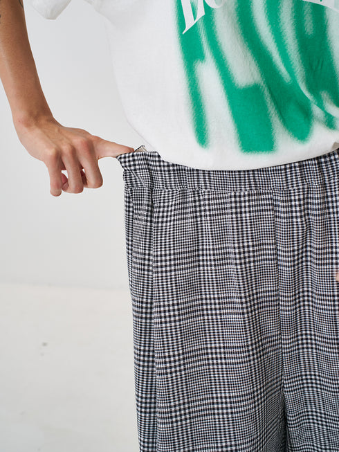 【 予約:2月上旬 】PLAID TUCK EASY PT /Y261-31008