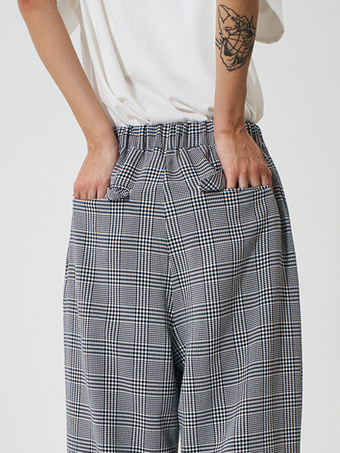 【 予約:2月上旬 】PLAID TUCK EASY PT /Y261-31008