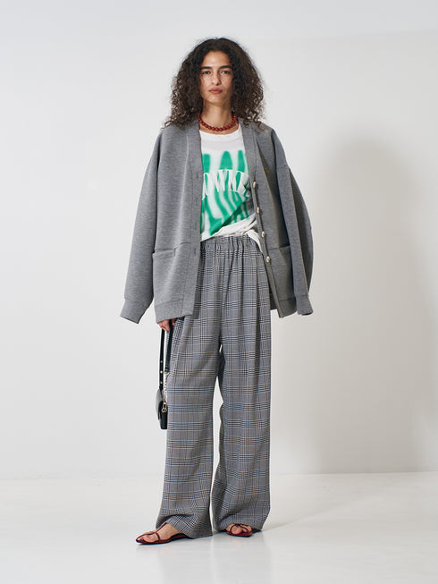 【 予約:2月上旬 】PLAID TUCK EASY PT /Y261-31008