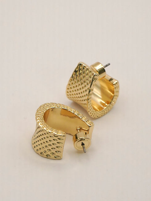 【 予約:12月下旬 】ドットワイドフープピアス /0066-776SH