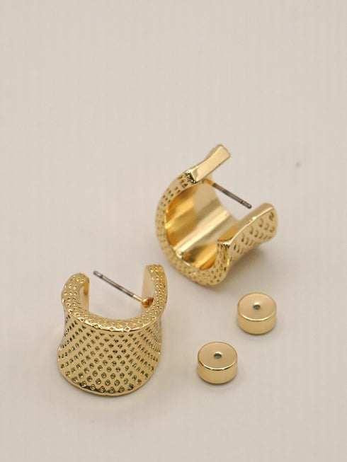 【 予約:12月下旬 】ドットワイドフープピアス /0066-776SH