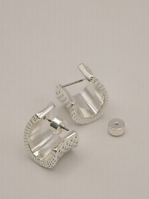 【 予約:12月下旬 】ドットワイドフープピアス /0066-776SH