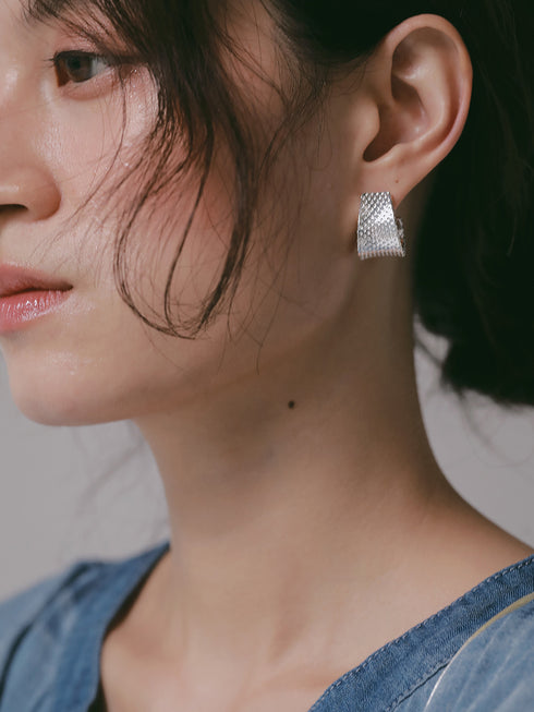 【 予約:12月下旬 】ドットワイドフープピアス /0066-776SH