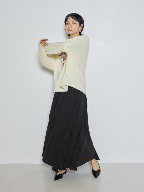 アシンメトリーラッフルマキシSK /2965-378NH