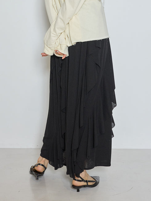 アシンメトリーラッフルマキシSK /2965-378NH