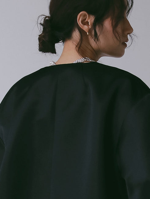 【 予約:12月下旬 】フォルムスリーブノーカラーコート /7266-636MK