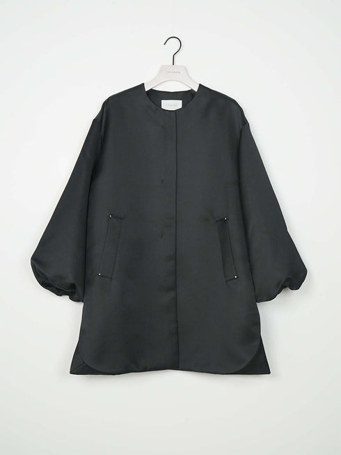【 予約:12月下旬 】フォルムスリーブノーカラーコート /7266-636MK