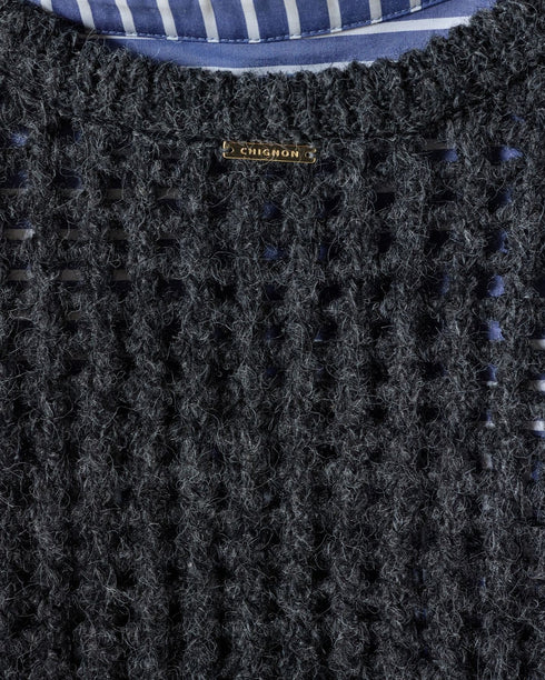 mohairメッシュベスト /9965-406DP