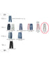 HIGH RISE TUCK WIDE PANTS / L-GRAY /Y252-31067-2
