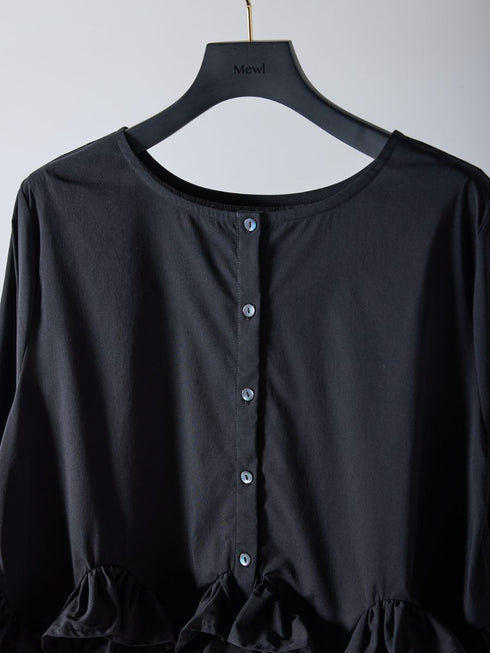 【 予約:2月中旬 】ペプラムフリル2WAYブラウス /M261-13005