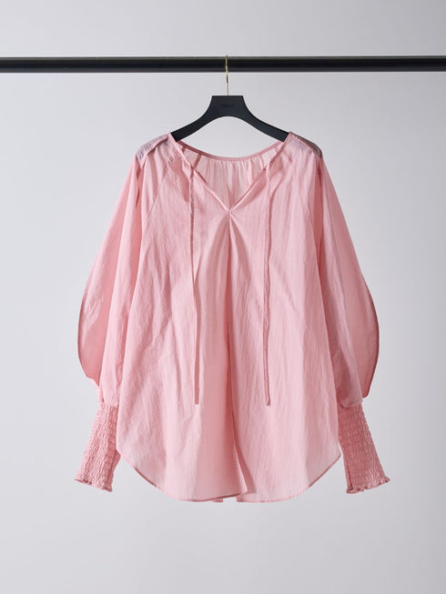 【 予約:2月中旬 】シャーリングカフスチュニックSH /M261-13006