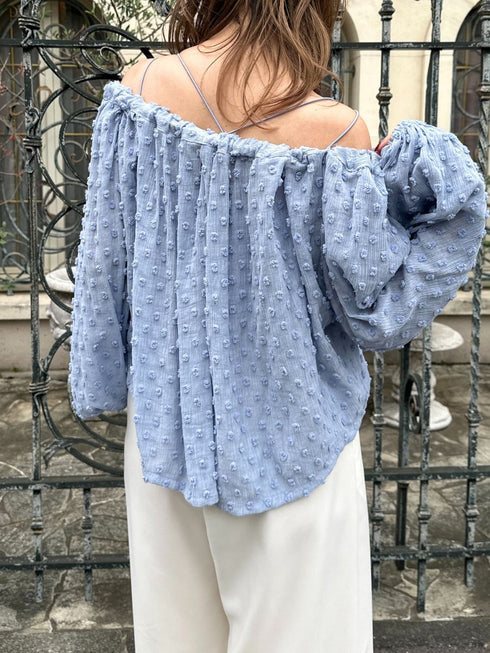 【 予約:2月中旬 】ドットJQオフショルBL /M261-13008