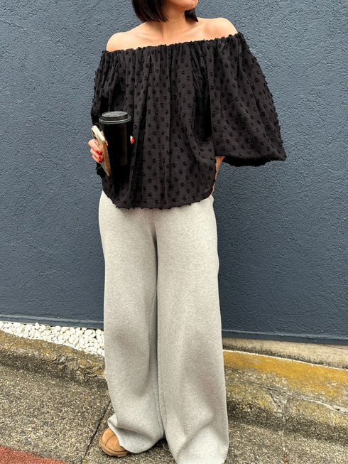 【 予約:2月中旬 】ドットJQオフショルBL /M261-13008