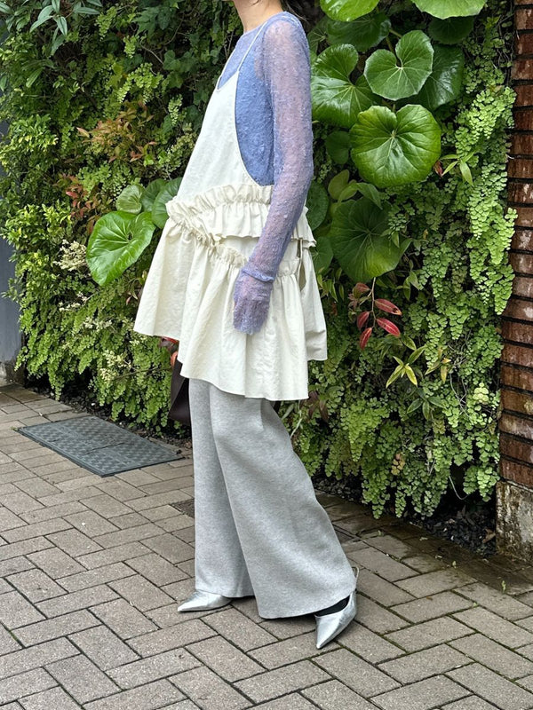 【 予約:2月中旬 】アシメティアードキャミ /M261-13013