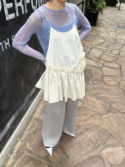 【 予約:2月中旬 】アシメティアードキャミ /M261-13013