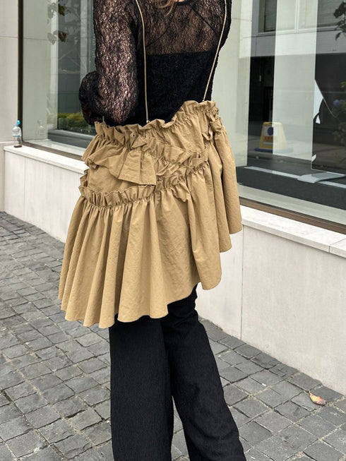 【 予約:2月中旬 】アシメティアードキャミ /M261-13013