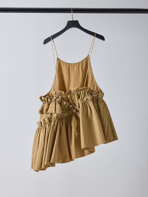 【 予約:2月中旬 】アシメティアードキャミ /M261-13013