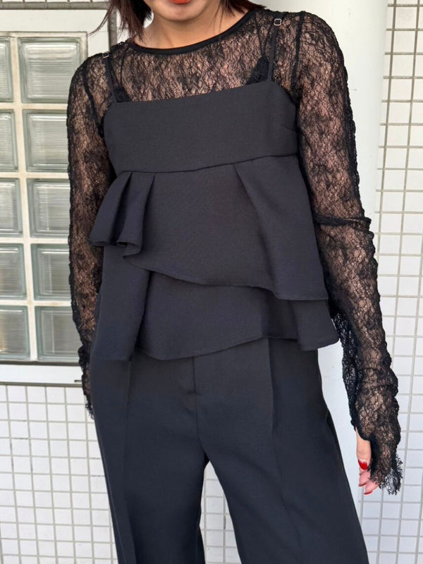 【 予約:2月中旬 】リネンライクキャミビスチェ /M261-13015