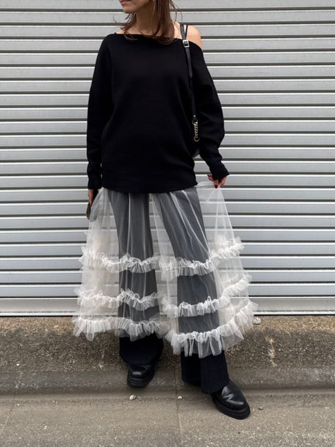 【 予約:2月中旬 】チュールティアードSK /M261-23004