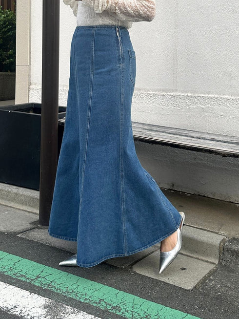 【 予約:2月中旬 】デニムマーメイドSK /M261-23018